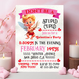 Stupid Cupid Galentine's Valentijnsdagfeestje Kaart