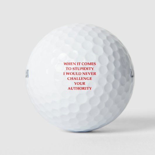 STUPID GOLFBALLEN (Voorkant)