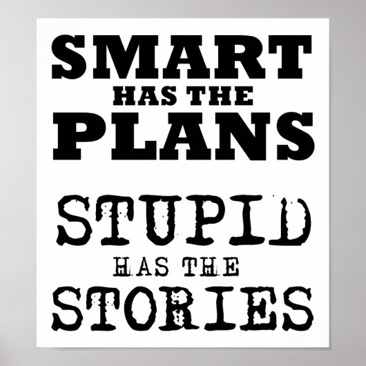 Stupid Stories Funny Poster (Voorkant)