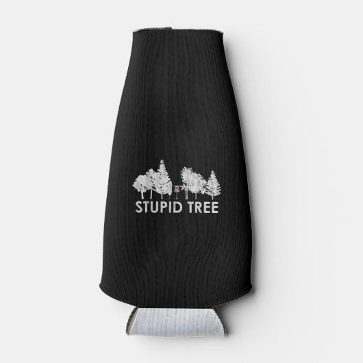 Stupid Tree Disk Golf Sports Lover Gift Flesjeskoeler (Voorkant)