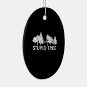 Stupid Tree Disk Golf Sports Lover Gift Keramisch Ornament (Rechts)