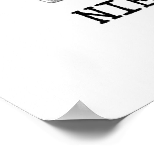 STUPIDITY typemachine filosofie citeert Nietzsche Poster (Hoek)