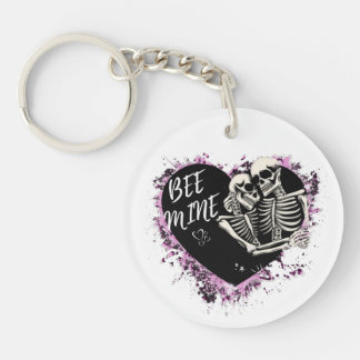 Sturdy acrylic keychain with cut pair