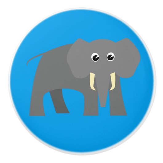 Sturdy-olifant Keramische Knop (Voorkant)