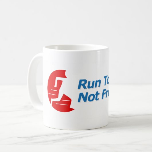 Sturdy run to not from logo mok (Voorkant links)