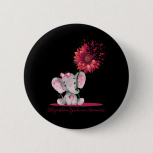 Sturge-Weber Syndroom Bewustzijn Schattigee Olifan Ronde Button 5,7 Cm