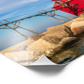 Sturgeon Bay Lighthouse Pier Foto Afdruk (Hoek)