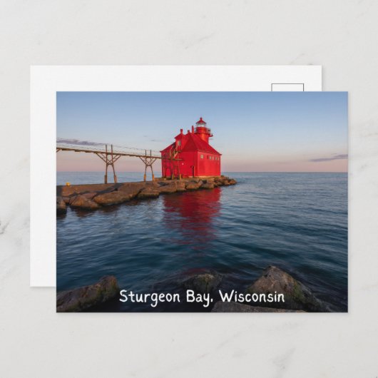 Sturgeon Bay Lighthouse Wisconsin Briefkaart (Voorkant / Achterkant)