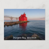 Sturgeon Bay Lighthouse Wisconsin Briefkaart (Voorkant)