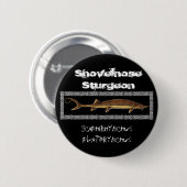Sturgeon Button - Shovelnose Sturgeon (Voorkant /achterkant)