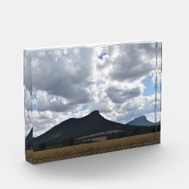 Sturgeon en Abrupt onder dramatische wolken Fotoblokken