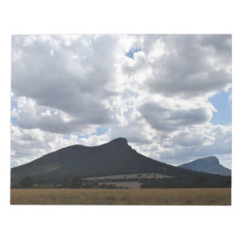 Sturgeon en Abrupt onder dramatische wolken Notitieblok