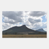 Sturgeon en Abrupt onder dramatische wolken Rechthoekige Sticker (Voorkant)