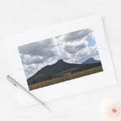 Sturgeon en Abrupt onder dramatische wolken Rechthoekige Sticker (Envelop)