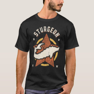 Sturgeon Fish  Retro Classic Animal T-shirt