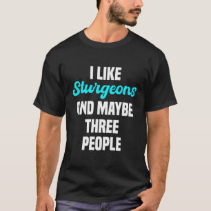 Sturgeon Fisher Angler Zoetwater Vist Introver T-shirt