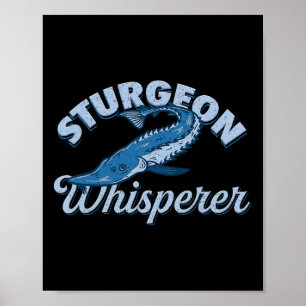 Sturgeon Fluisteraar Meren Leven - Grappig Vis Ges Poster
