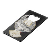 STURGEON GOD CREDITKAART FLESSENOPENER (Voorkant Gekanteld)