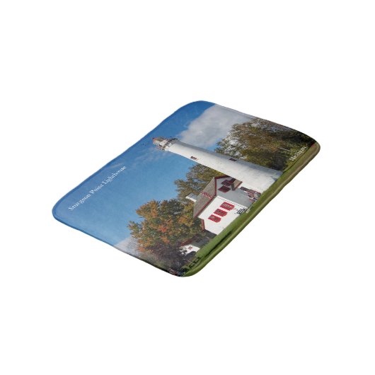 Sturgeon Point Lighthouse bathmat Badmat (Gekanteld)