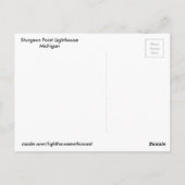 Sturgeon Point Lighthouse Briefkaart (Achterkant)