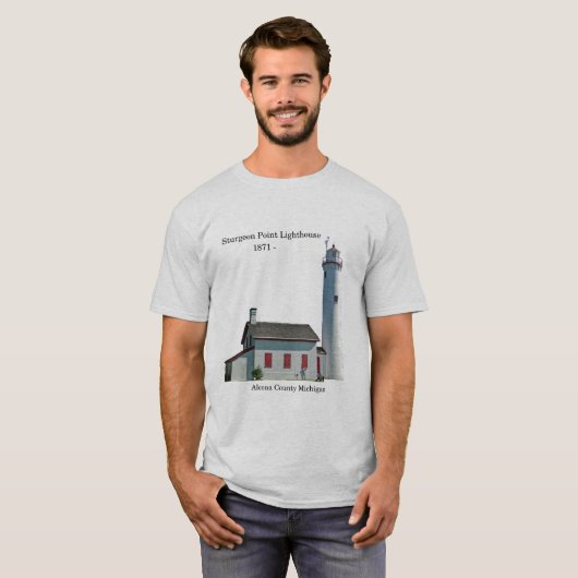 Sturgeon Point Lighthouse cutout shirt light (Voorkant volledig)