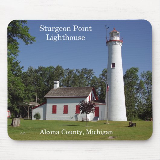Sturgeon Point Lighthouse mousepad Muismat (Voorkant)