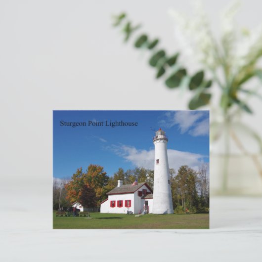 Sturgeon Point Lighthouse-postkaart Briefkaart (Staand voorkant)