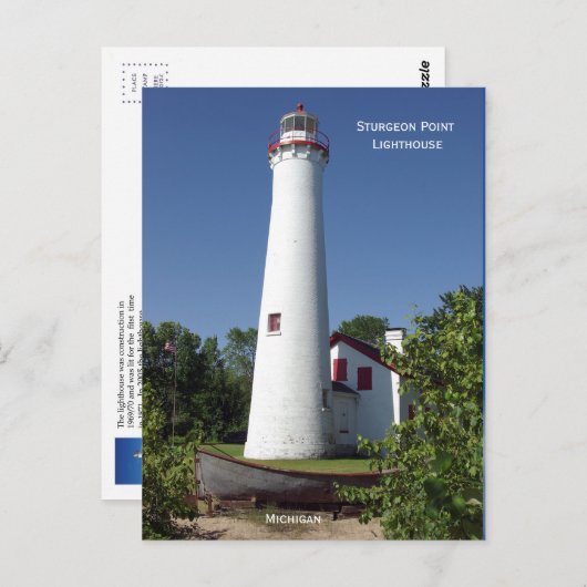 Sturgeon Point Lighthouse postkaart groot (Voorkant / Achterkant)