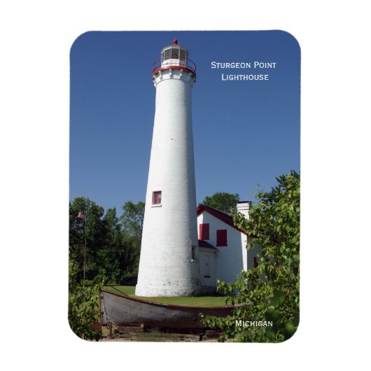 Sturgeon Point Lighthouse rechthoekmagnet Magneet (Verticaal)