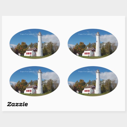 Sturgeon Point Lighthouse sticker (Vel)