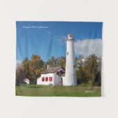 Sturgeon Point Lighthouse Wandkleed (Voorkant (horizontaal))