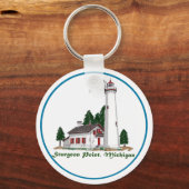 Sturgeon Point Michigan Sleutelhanger (Voorkant)