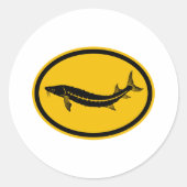 Sturgeon Ronde Sticker (Voorkant)