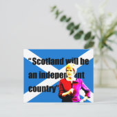 Sturgeon: Schotland wordt een onafhankelijk land.. Briefkaart (Staand voorkant)
