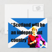 Sturgeon: Schotland wordt een onafhankelijk land.. Briefkaart (Voorkant / Achterkant)