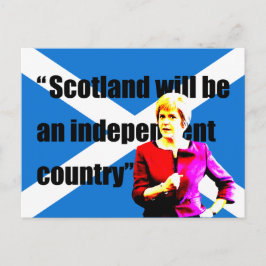 Sturgeon: Schotland wordt een onafhankelijk land.. Briefkaart