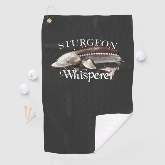 Sturgeon Whisperer Fish Towel Golfhanddoek (Insitu)