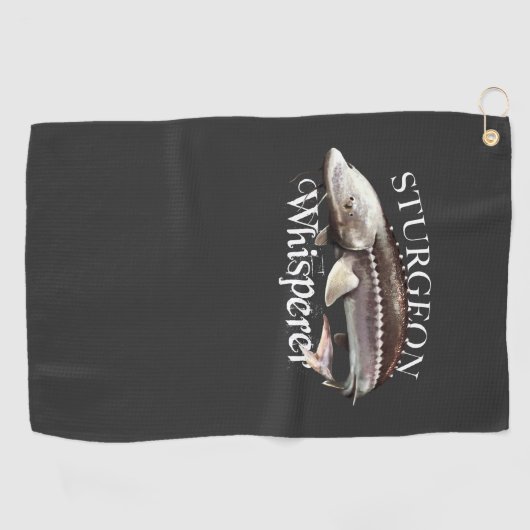 Sturgeon Whisperer Fish Towel Golfhanddoek (Horizontaal)
