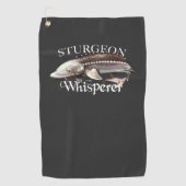 Sturgeon Whisperer Fish Towel Golfhanddoek (Voorkant)