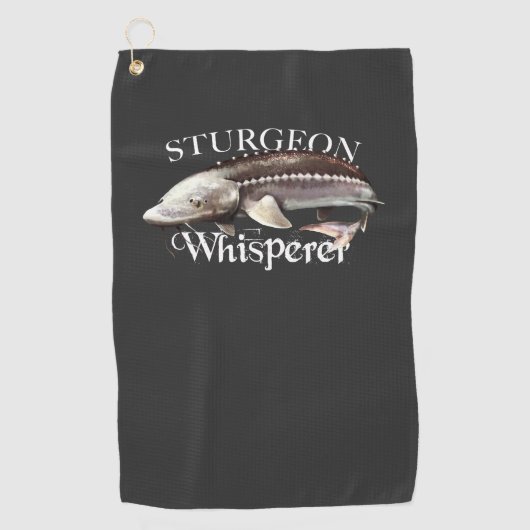 Sturgeon Whisperer Fish Towel Golfhanddoek (Voorkant)