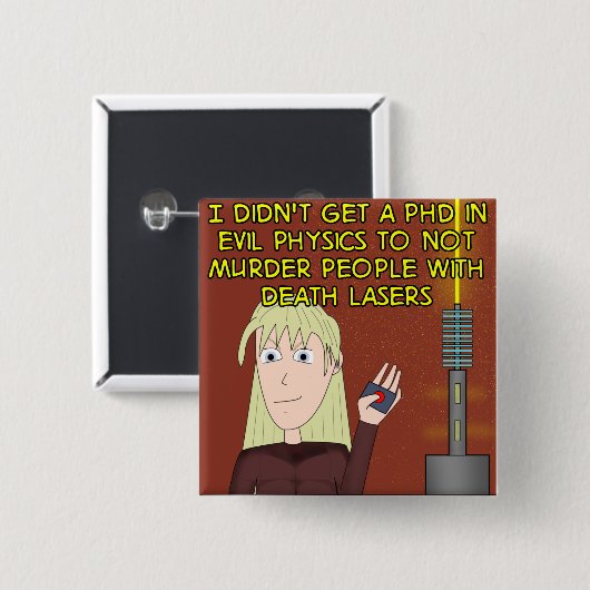 Sturgeon's Law - Evil PhD Square Button (Voorkant /achterkant)