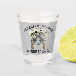 Sturgis Bike Rally 2023 Crossed Pistolen Shot Glas