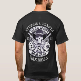 Sturgis Bike Rally 2023 Dead Mans Hand Cowboy T-shirt