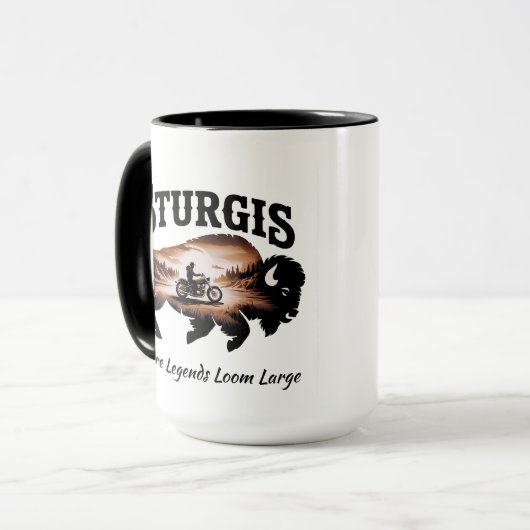 Sturgis Black Hills SD Bison Legends Mok (Voorkant links)