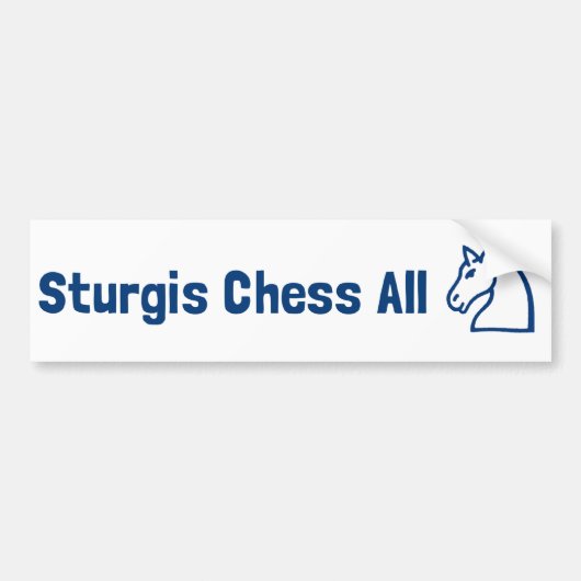 Sturgis Chess All Knight Bumpersticker (Voorkant)