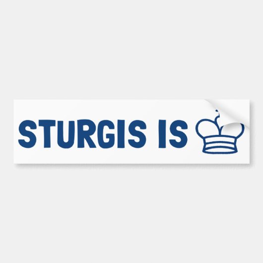 Sturgis is King Bumpersticker (Voorkant)