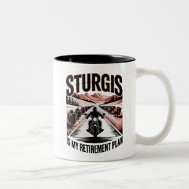 Sturgis Motorfiets Pensioenplan Tweekleurige Koffiemok
