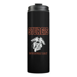 STURGIS MOTORFIETS RALLY, BIKE RALLY RETRO THERMOSBEKER