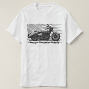 Sturgis Motorfiets Rally Vintage Amerikaanse Biker T-shirt