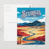 Sturgis South Dakota Briefkaart (Voorkant / Achterkant)